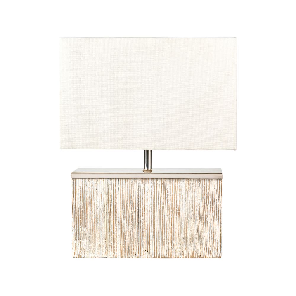 Hampton Wood White Wash Table Lamp
