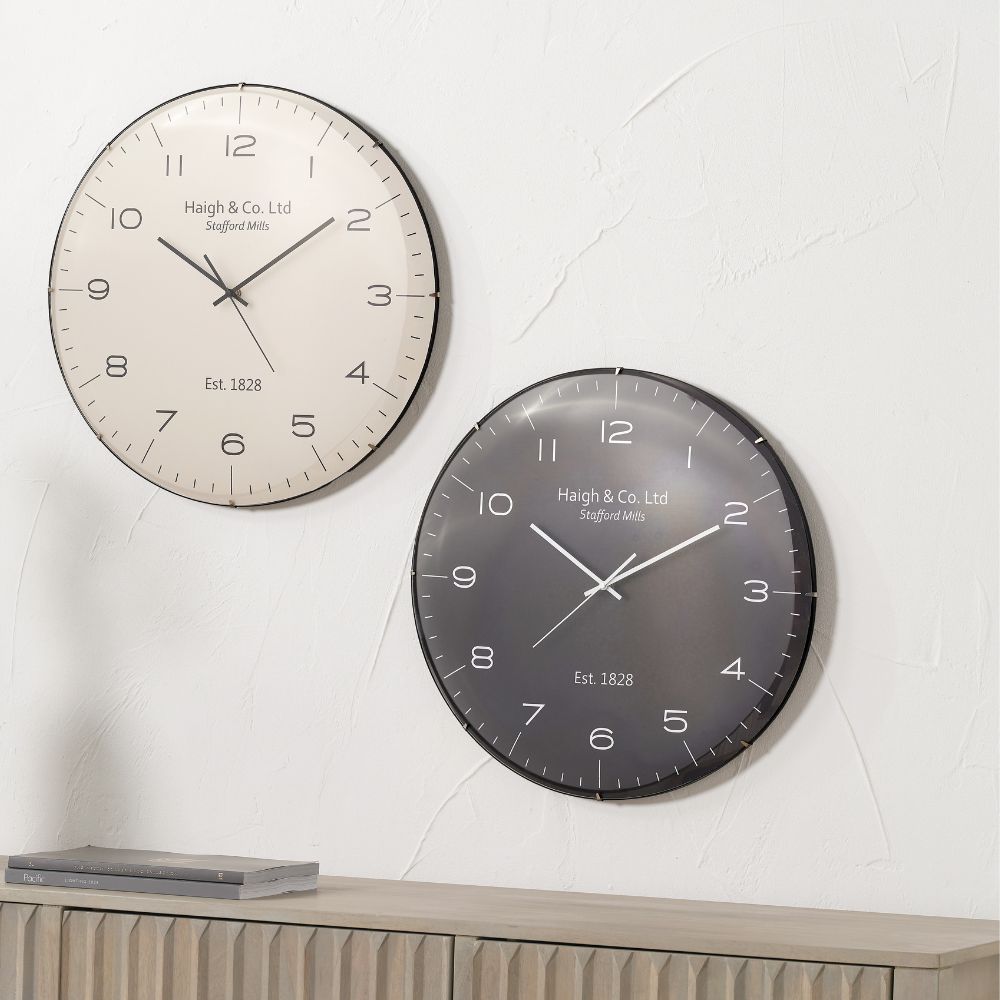 Dome Glass Wall Clock