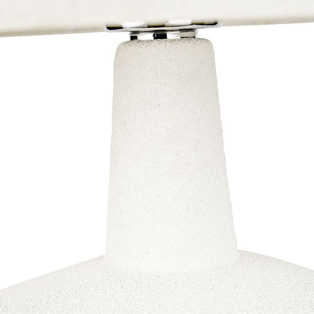 Elio Wood Effect Textured Ceramic Table Lamp