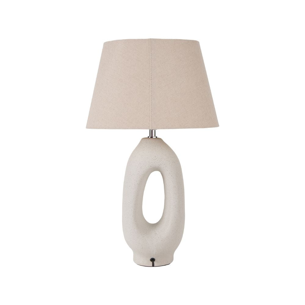 Laila Ceramic Natural Organic Tall Table Lamp