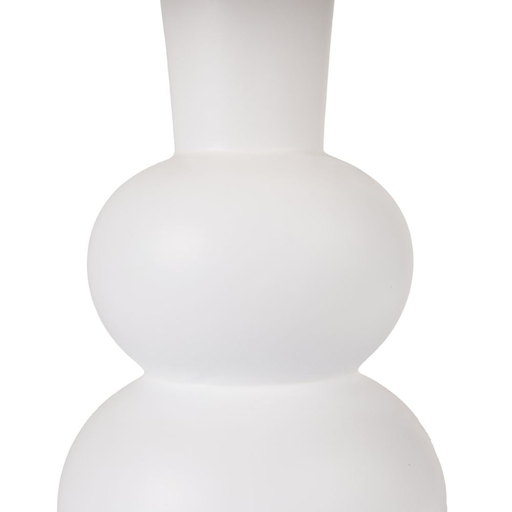 Aaliyah Ceramic White Curved Bottle Table Lamp