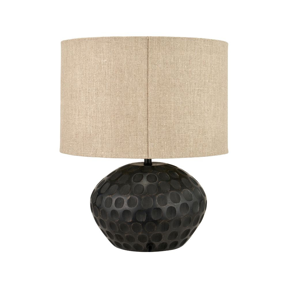Dante Mango Wood Antique Black Table Lamp