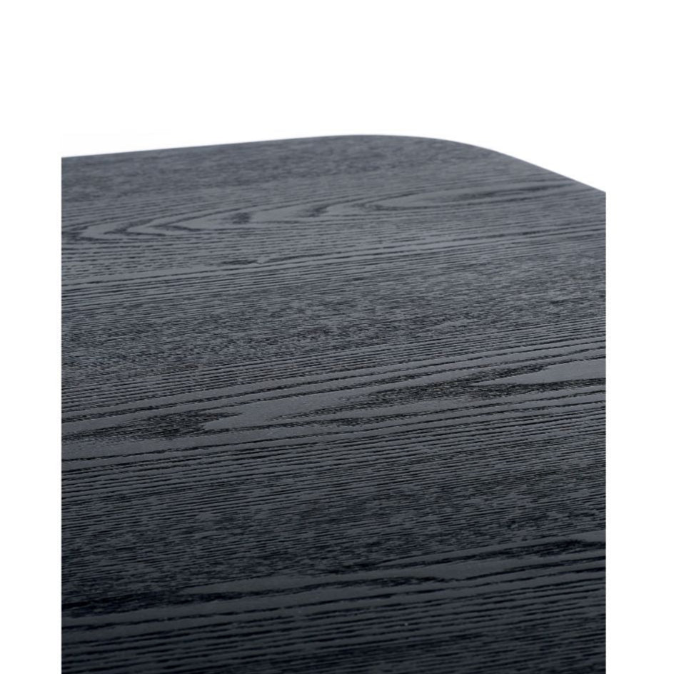 Louis Fluted 1.8m Extendable Dining Table Black