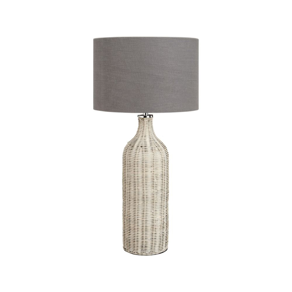 Anika Rattan Bottle Table Lamp