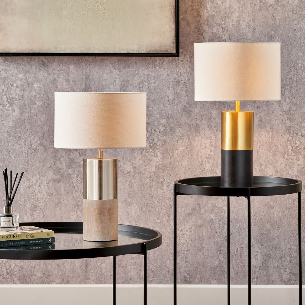 Etosha Wood and Metal Table Lamp