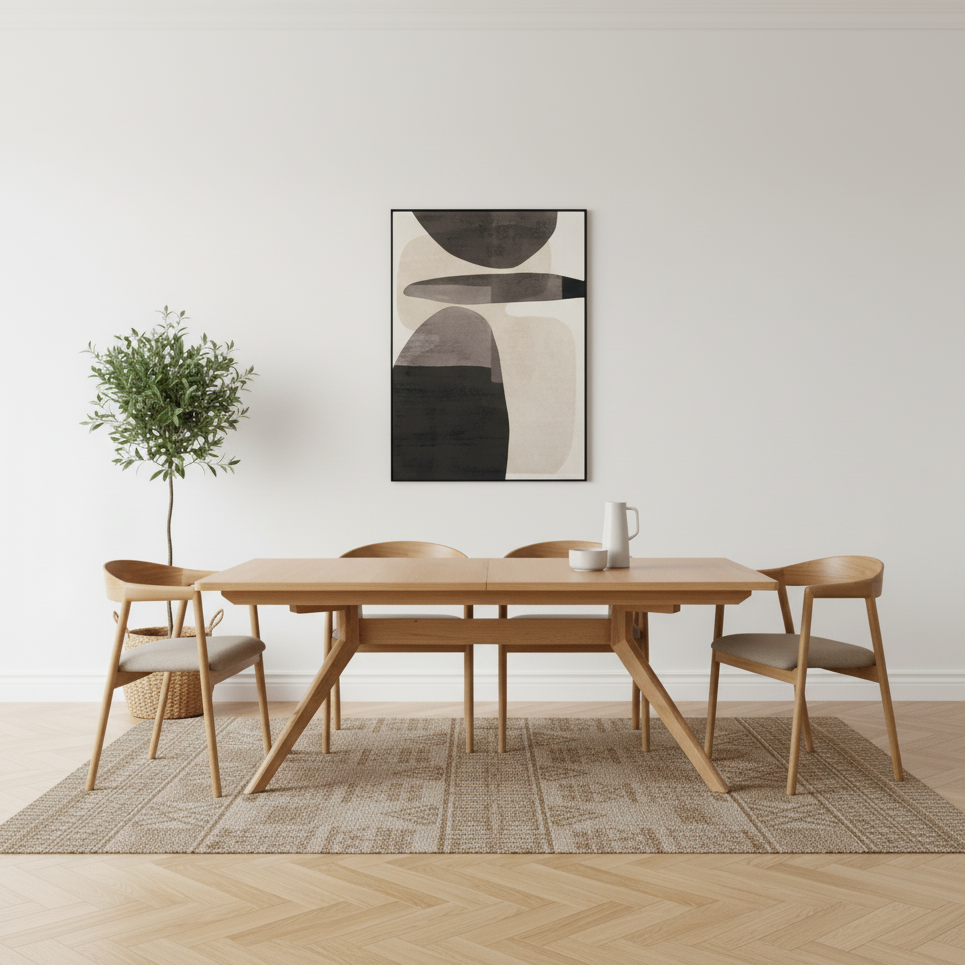 Isla Oak 1.6m Extendable Dining Table
