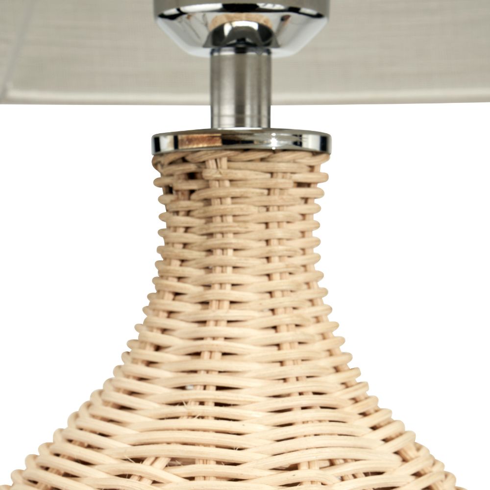 Anika Rattan Bottle Table Lamp