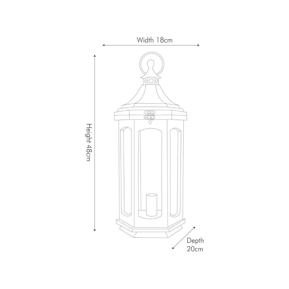 Adaline Wood Lantern Table Lamp