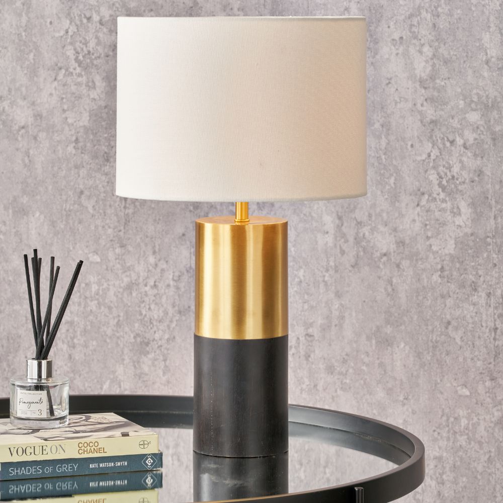 Etosha Wood and Metal Table Lamp