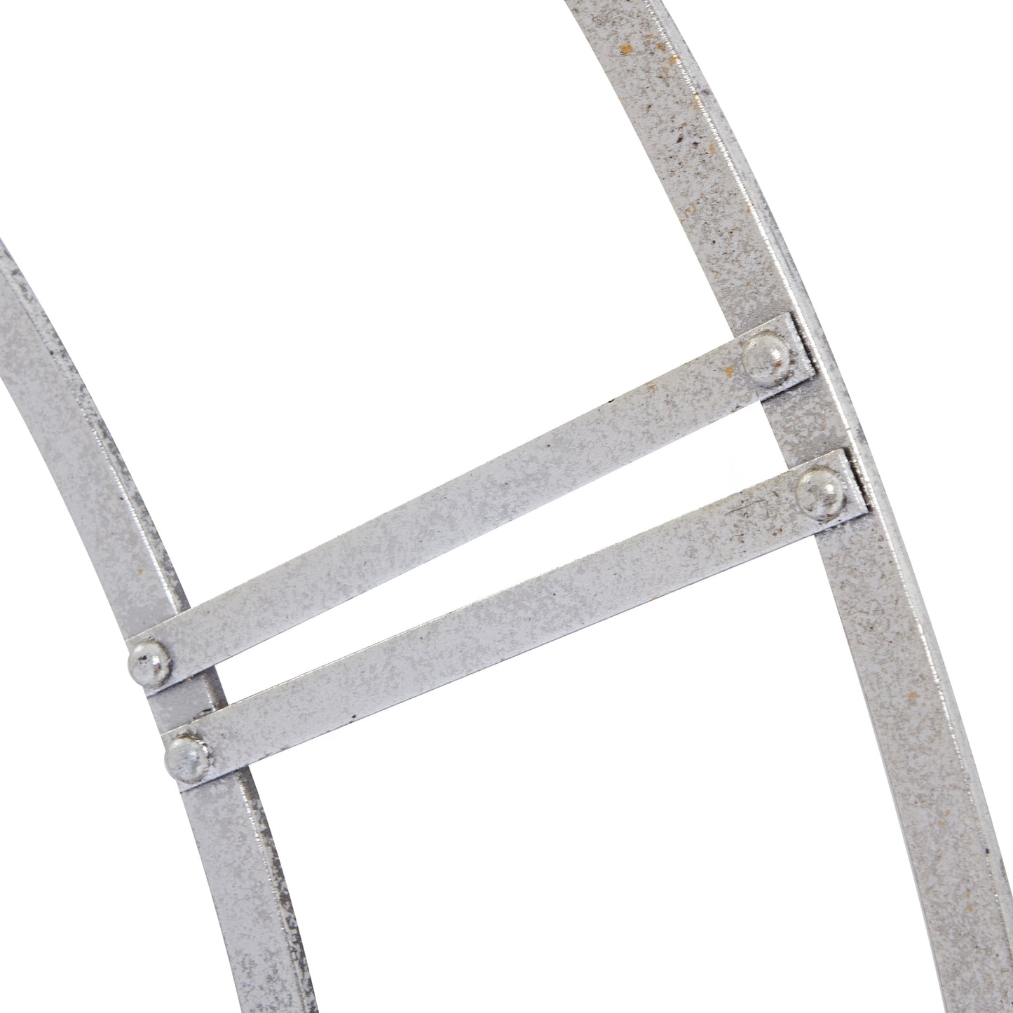 Silver Foil Skeleton Large Wall Clock