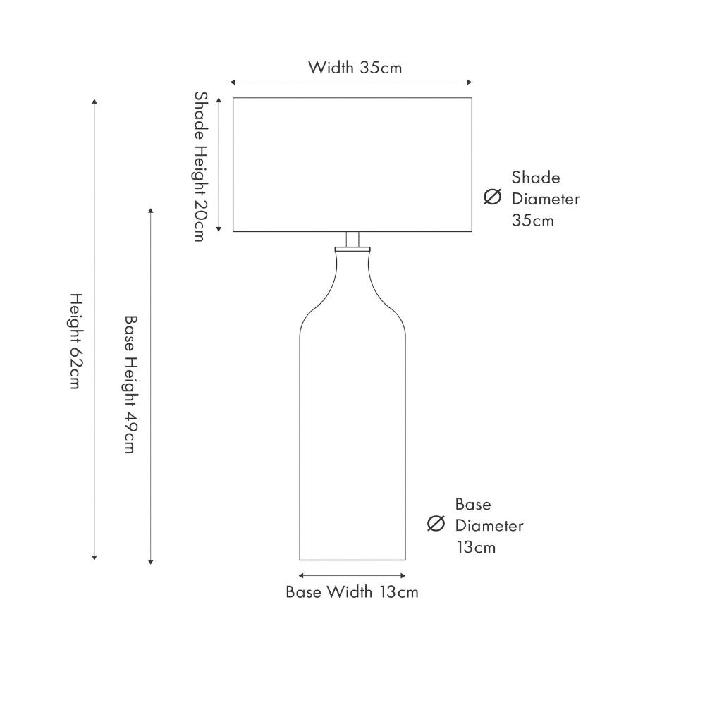 Anika Rattan Bottle Table Lamp