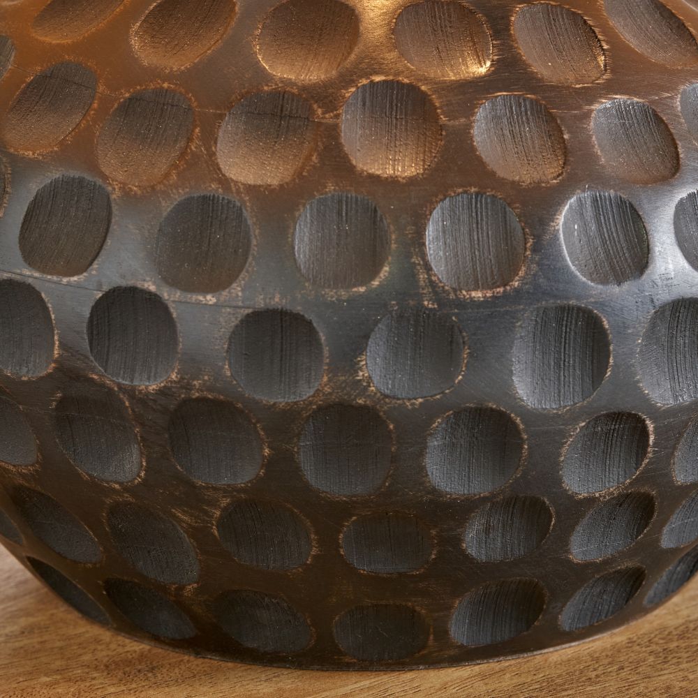 Dante Mango Wood Antique Black Table Lamp