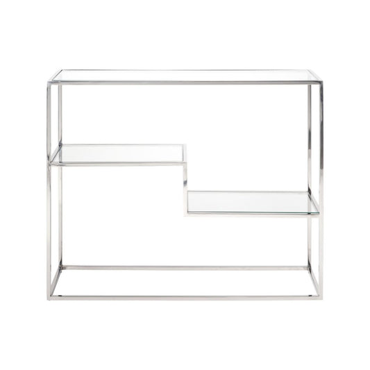 Aleandra Glass Console Table
