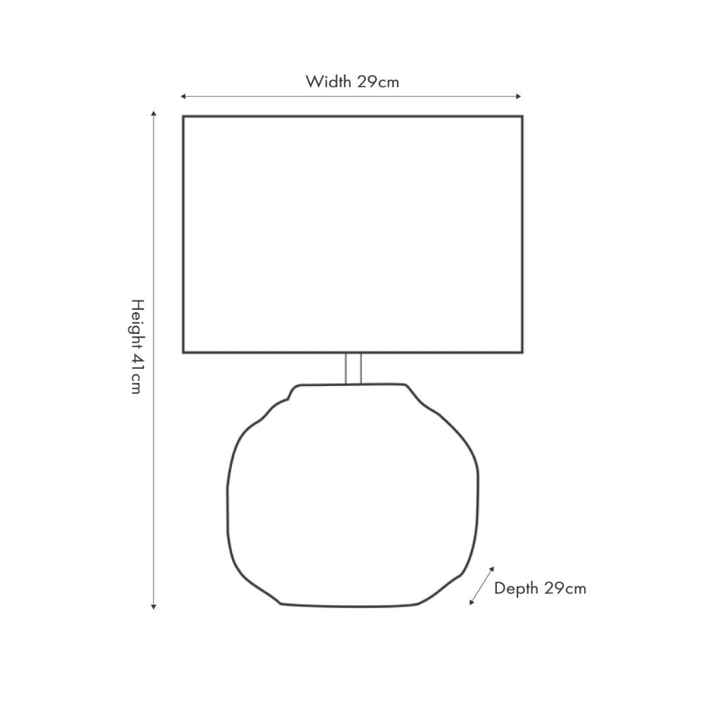 Zadi Water Hyacinth Natural Plaited Table Lamp