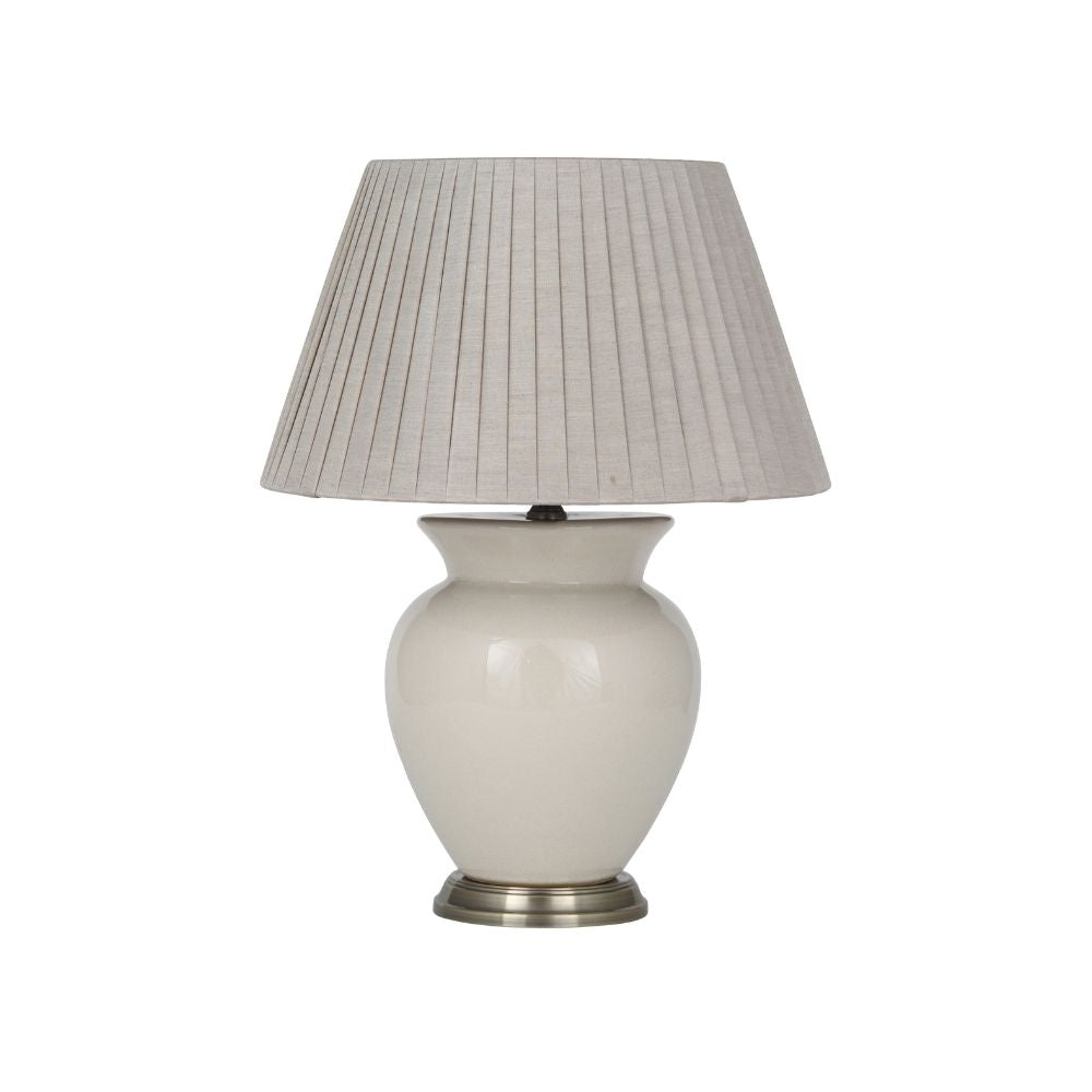 Hadley Ceramic Cream Table Lamp