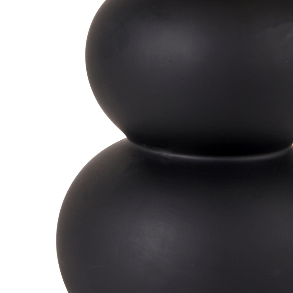 Aaliyah Ceramic White Curved Bottle Table Lamp