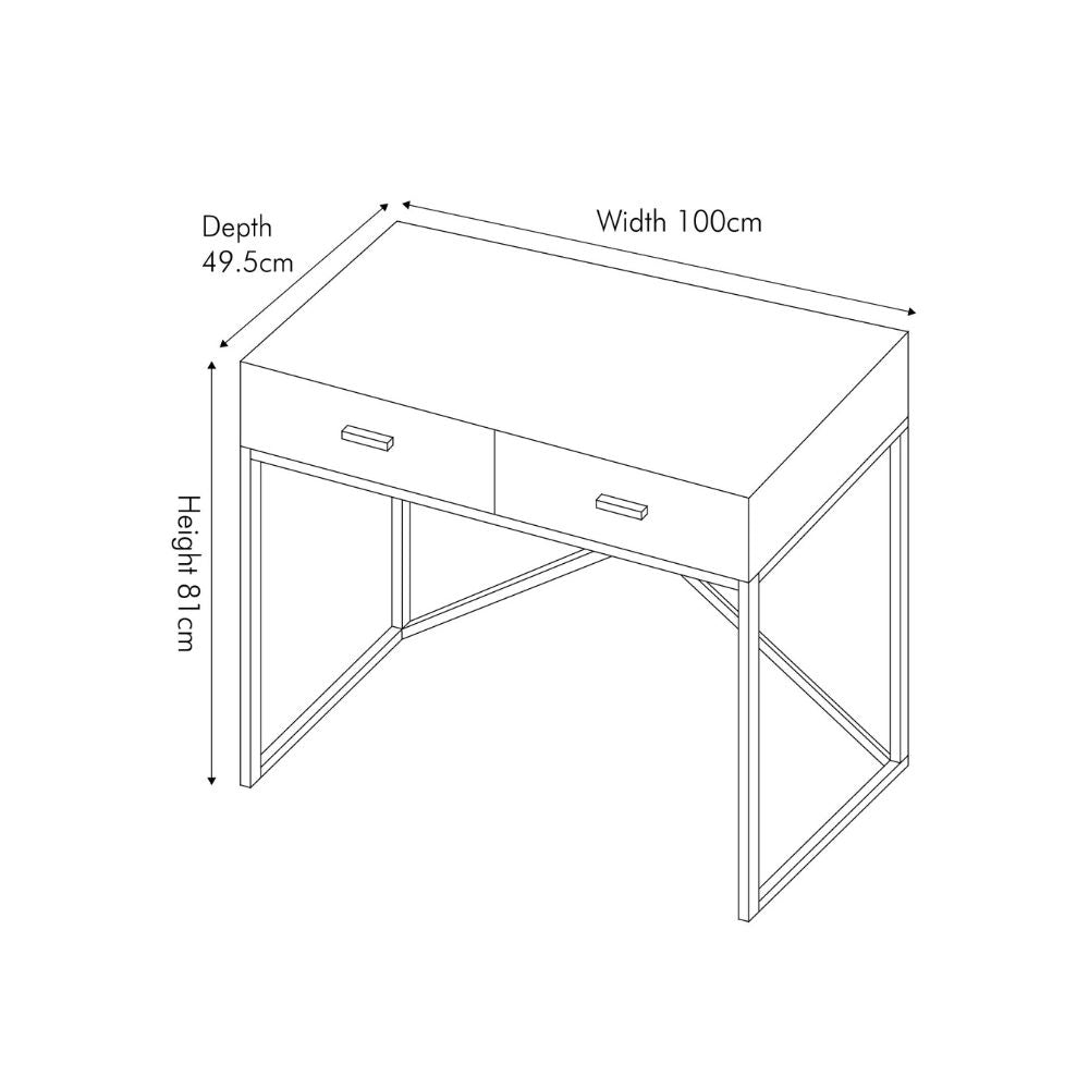 Rocco Mirrored Glass Console Table