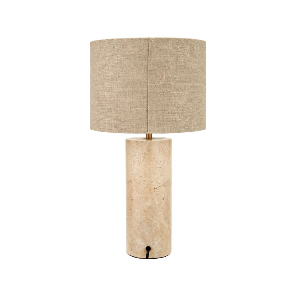 Kanoa Limestone Cylinder Table Lamp