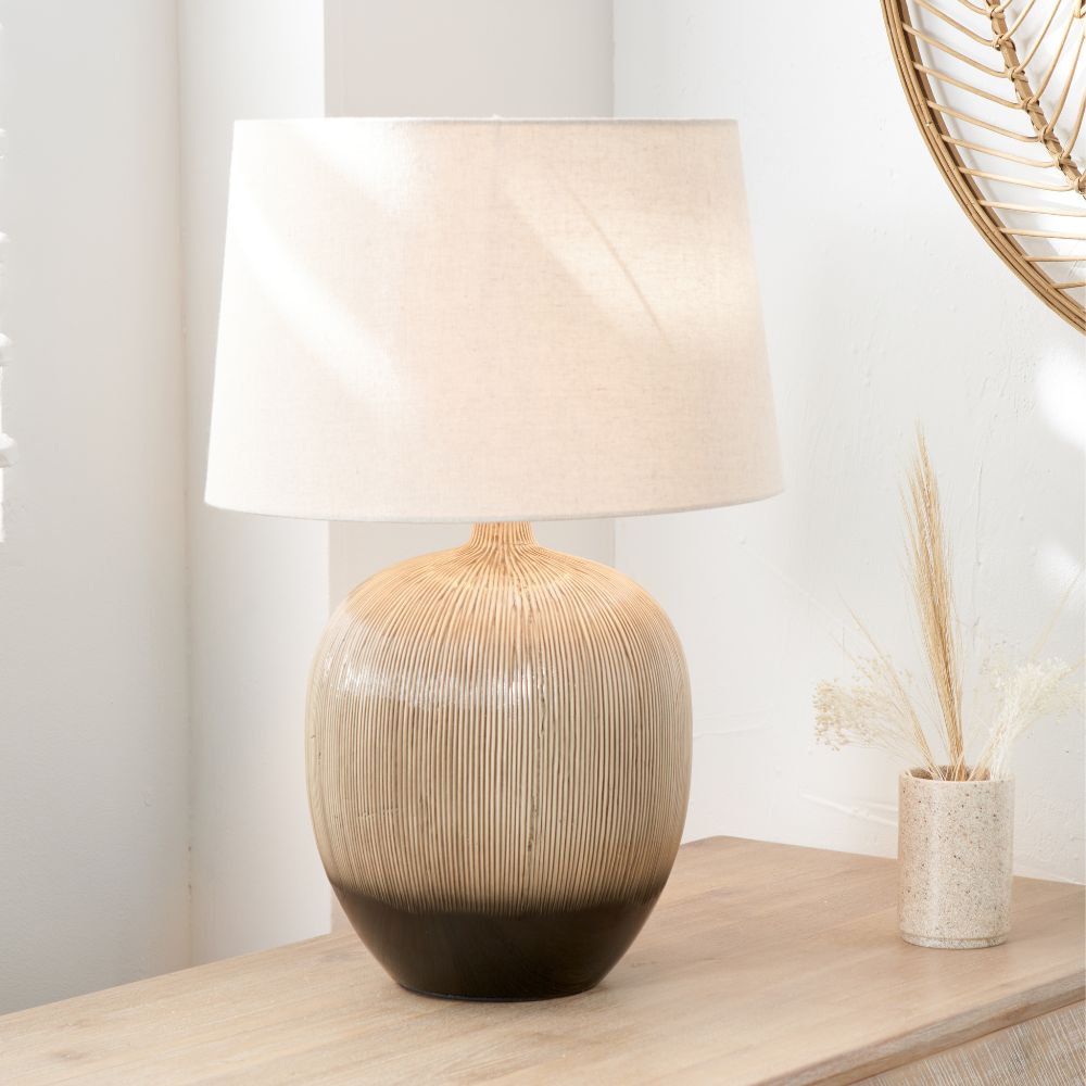 Greta Ceramic Textured Table Lamp