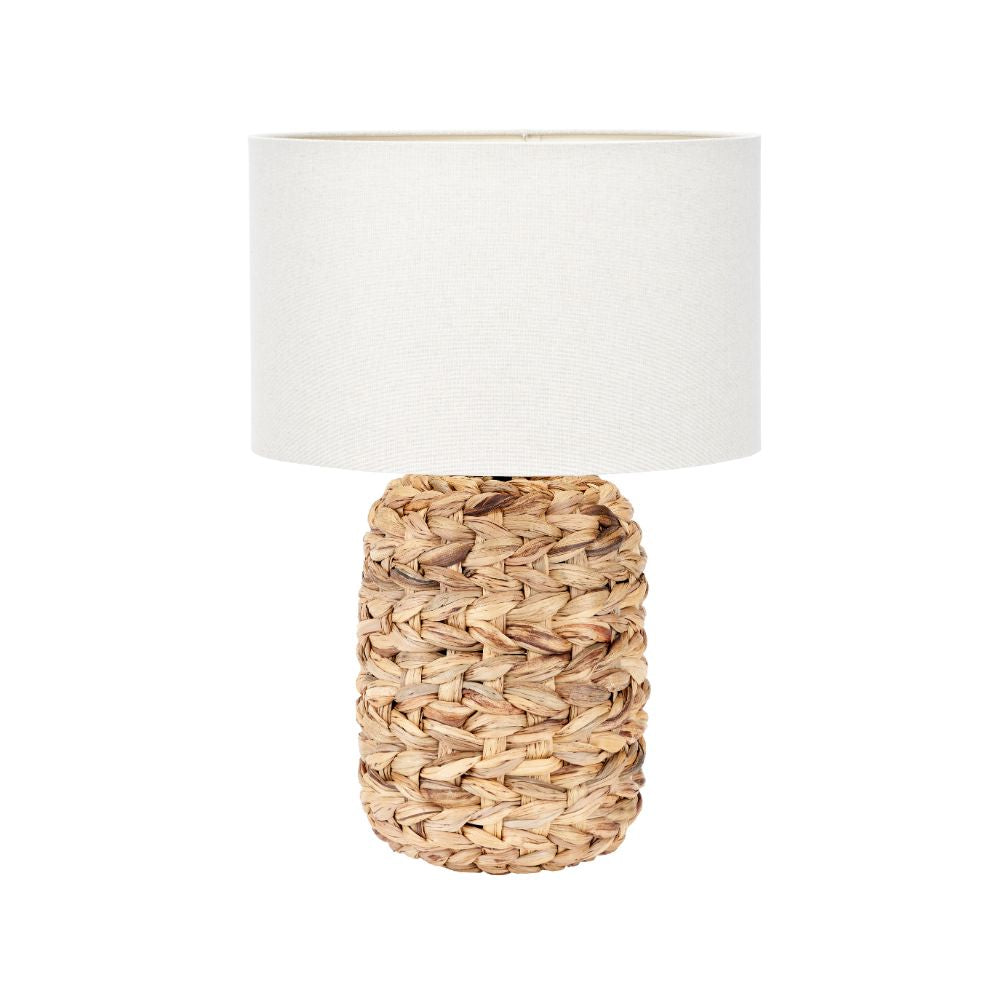 Zadi Water Hyacinth Natural Plaited Tall Table Lamp