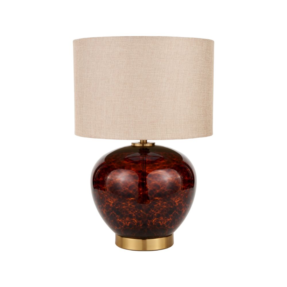 Lucien Tortoiseshell Glass Table Lamp