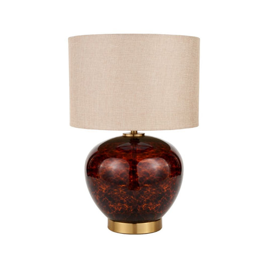Lucien Tortoiseshell Glass Table Lamp