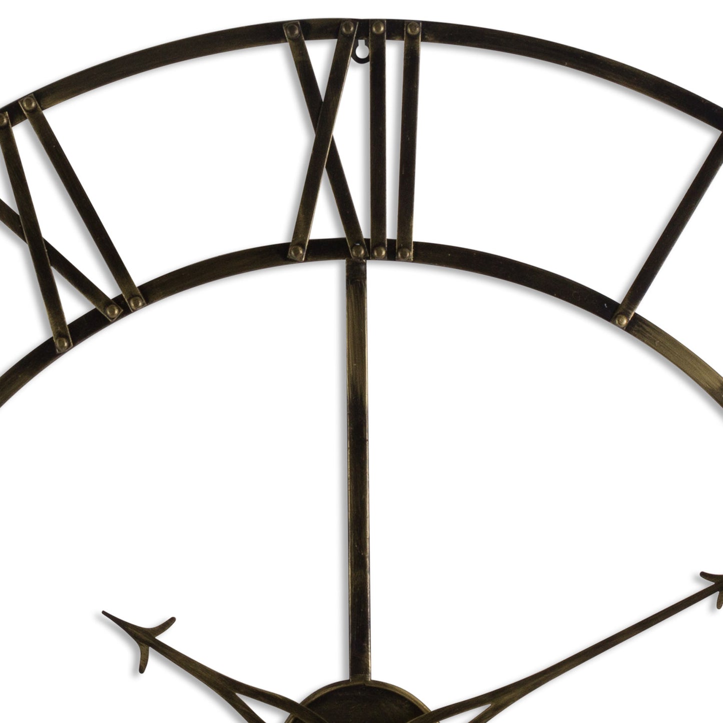 Skeleton Antique Brass Large Wall Clock