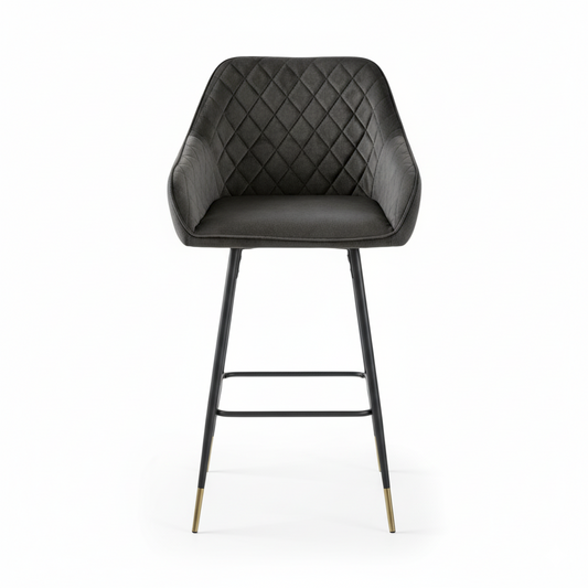 Velvet Bar Stool (Set of 2)
