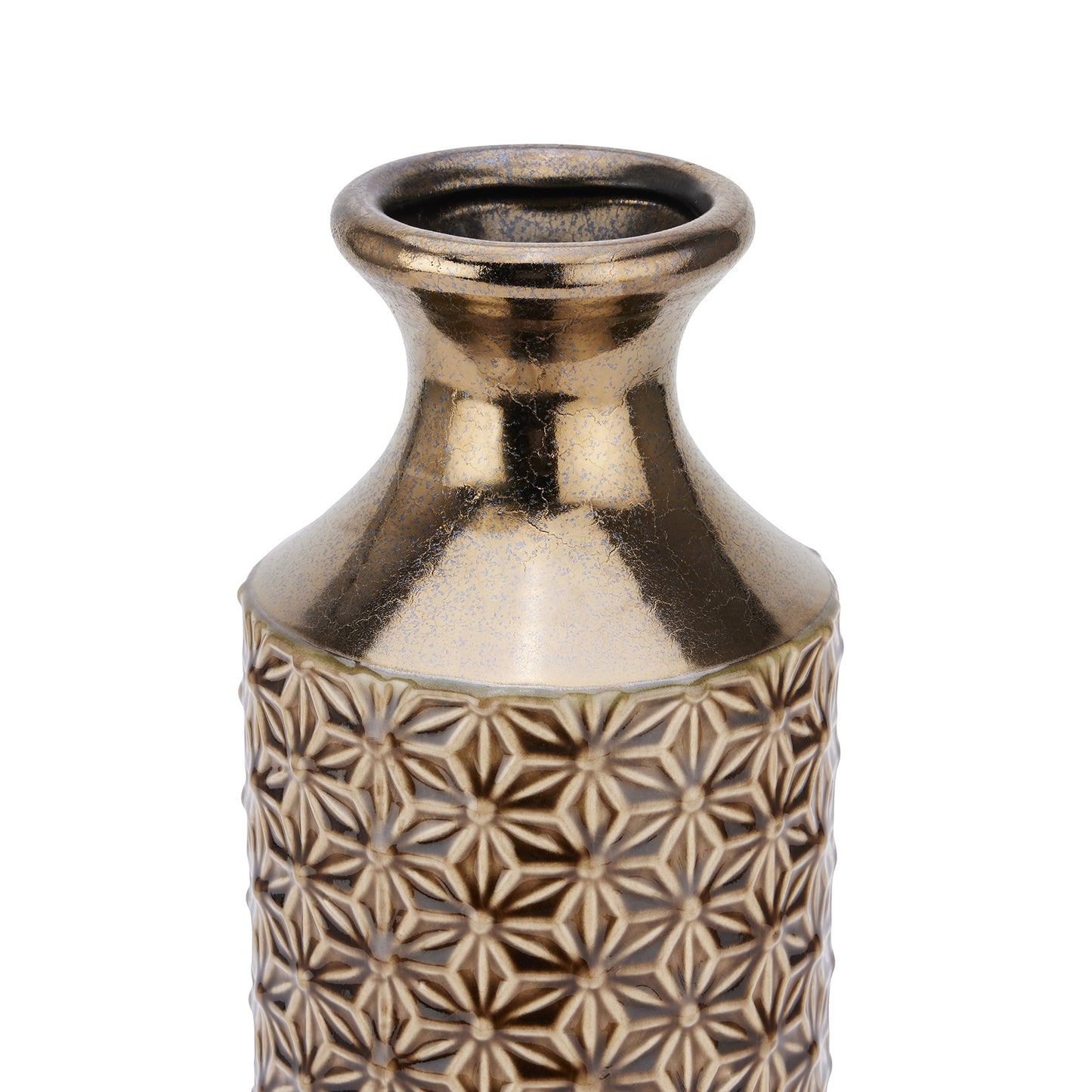 Seville Caramel Fluted Vase