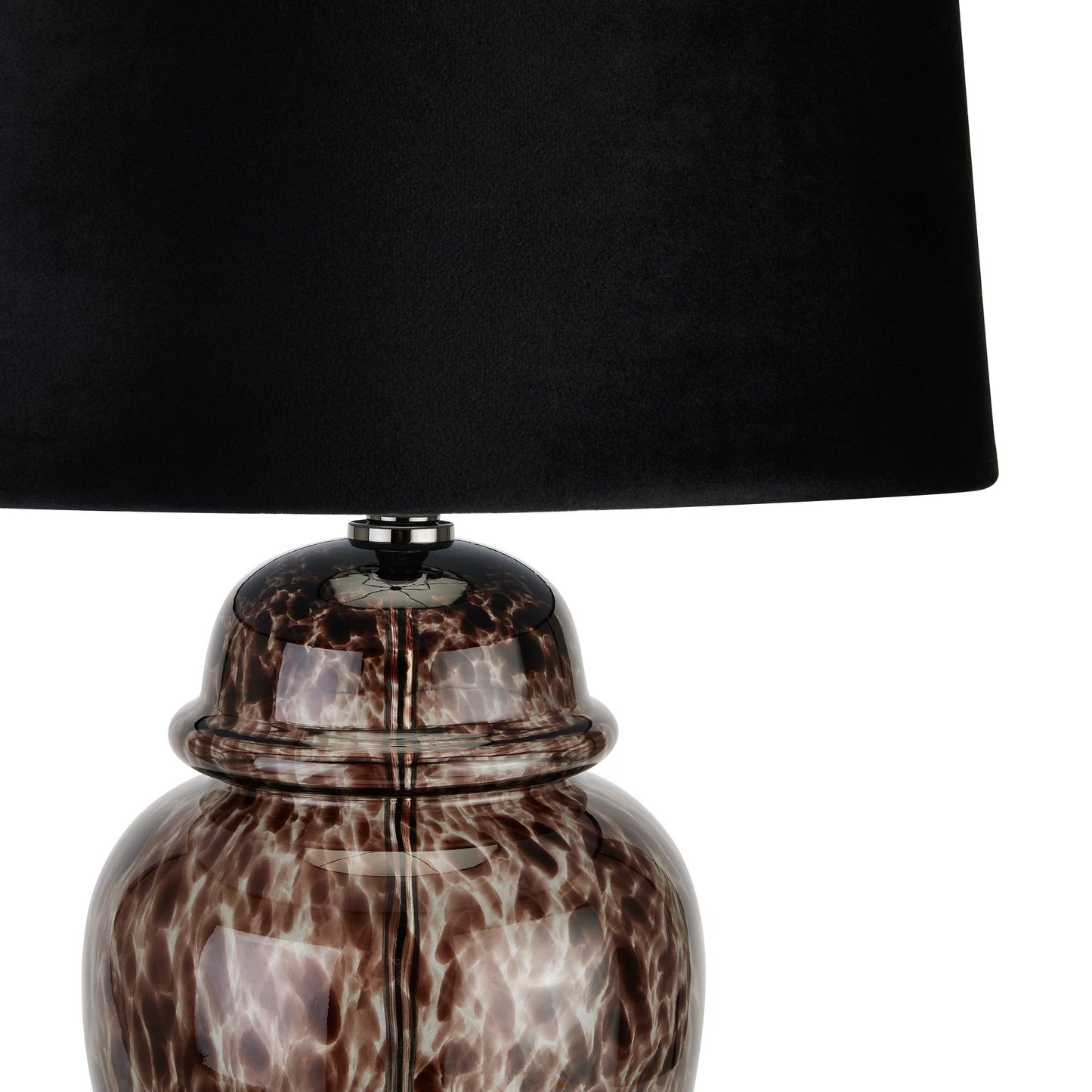 Black Dapple Acanthus Table Lamp