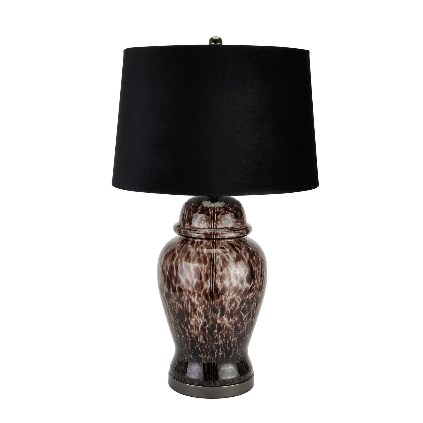 Black Dapple Acanthus Table Lamp