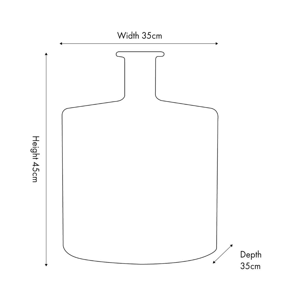Recycled Glass Forest Green Bottle Vase