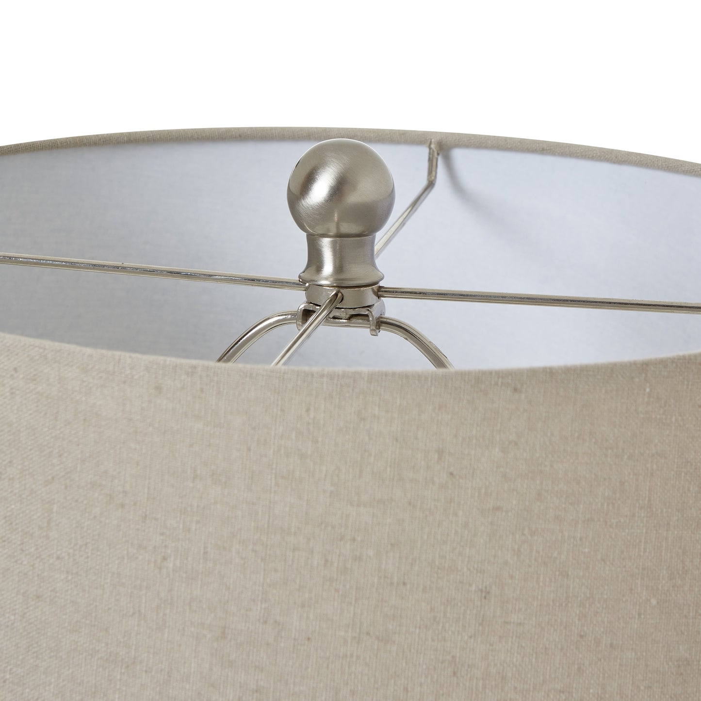 White Ceramic Ginger Jar Table Lamp