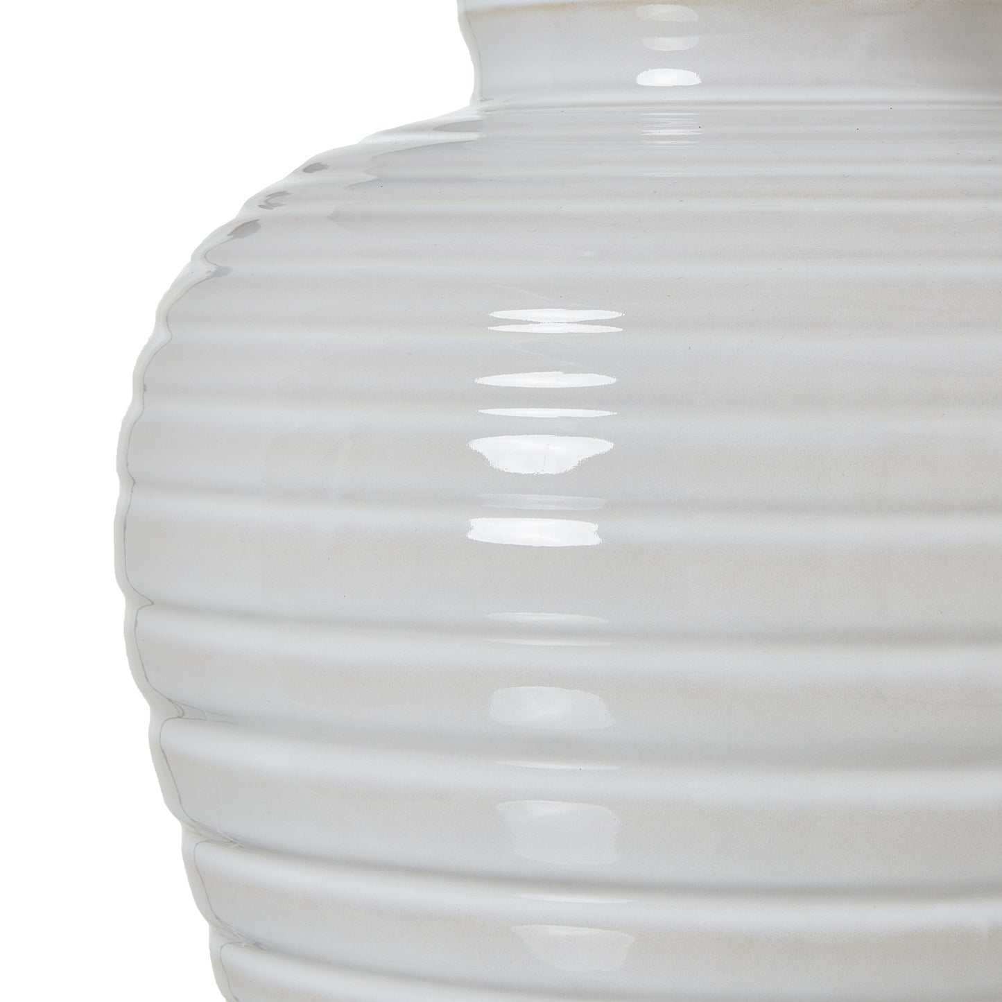 White Ceramic Pot Table Lamp