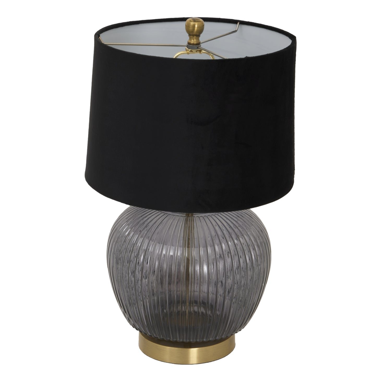 Luxton Glass Ribbed Table Lamp