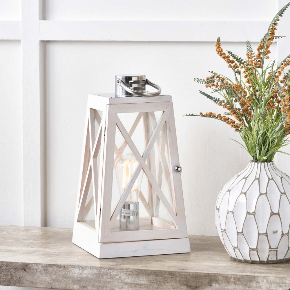 Devon Chrome Lantern Table Lamp
