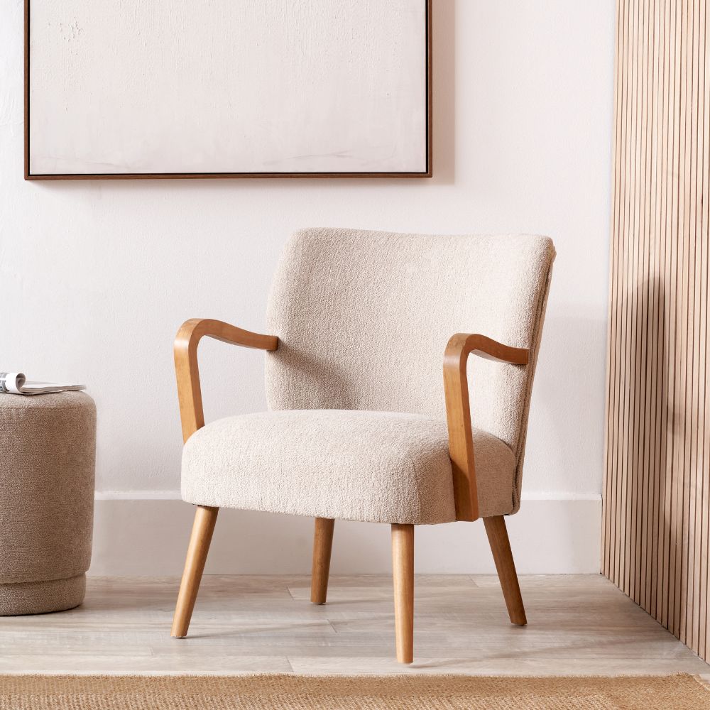 Sennori Taupe Armchair
