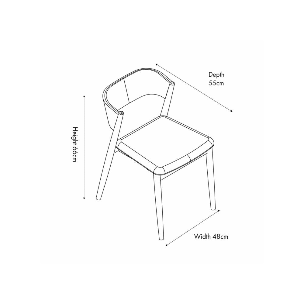 Elias Ash Wood Dining Chair