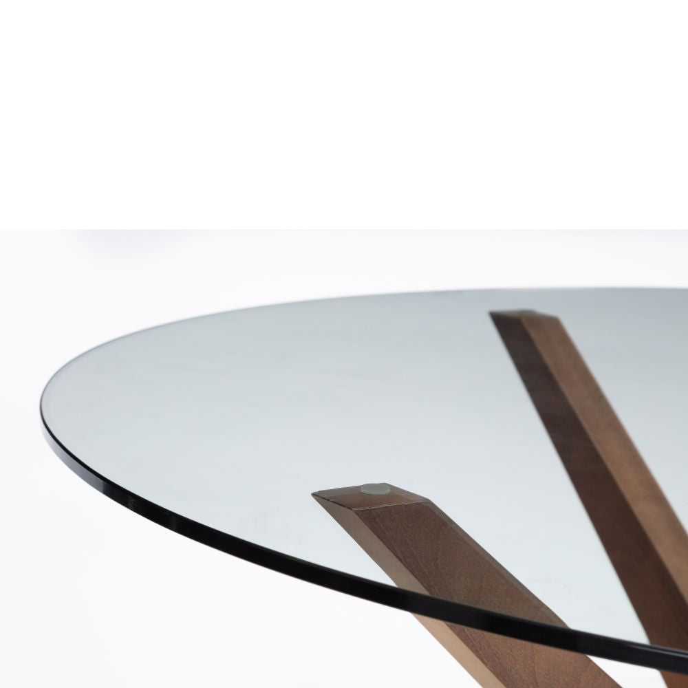 Chelsea 120cm Round Glass Dining Table