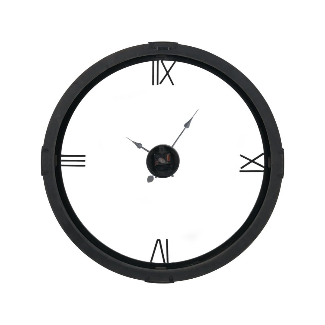 Vermont Light Walnut Wood Veneer Round Wall Clock