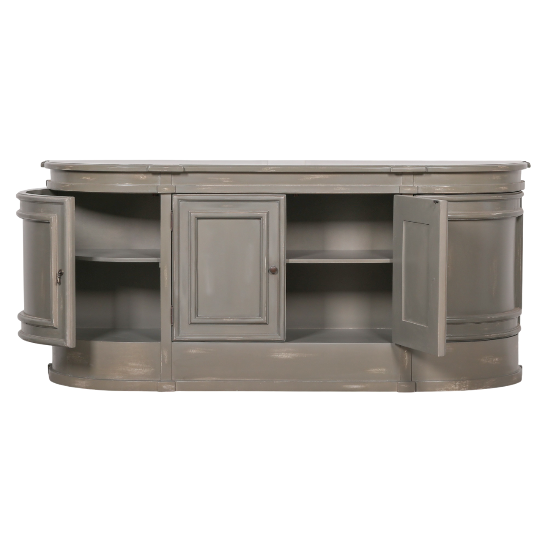 Elden Distressed Grey Mahogany Sideboard