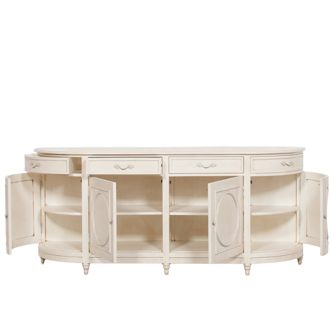 Aurelian Aged Ivory Bayur Wood Sideboard