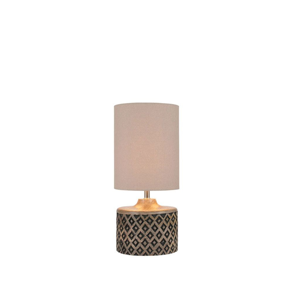 Orissa Wooden Short Diamond Table Lamp