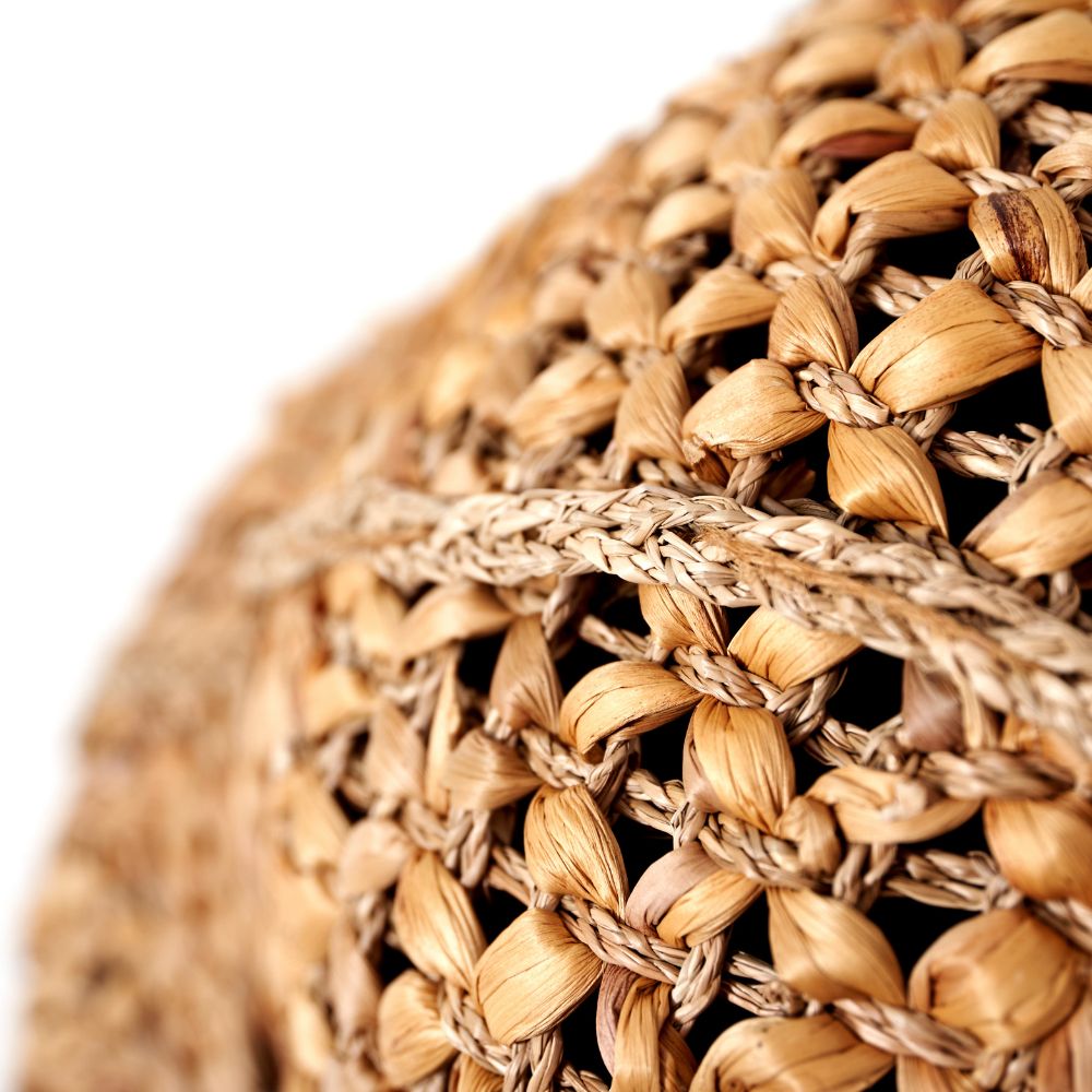 Water Hyacinth Round Handled Baskets (Set of 3)