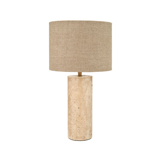 Kanoa Limestone Cylinder Table Lamp