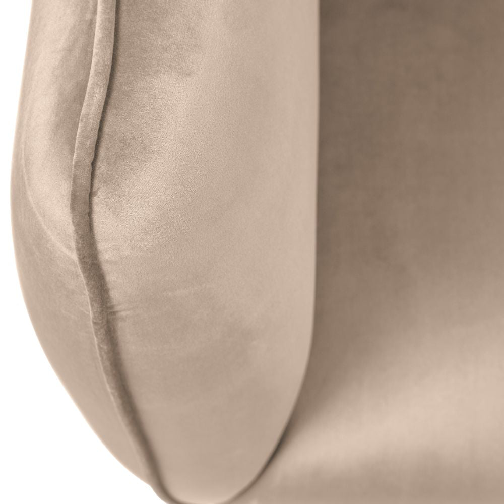 Lucca Velvet and Metal Armchair