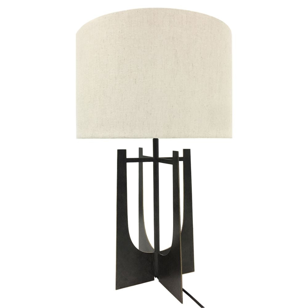 Glenthorpe Iron and Linen Table Lamp