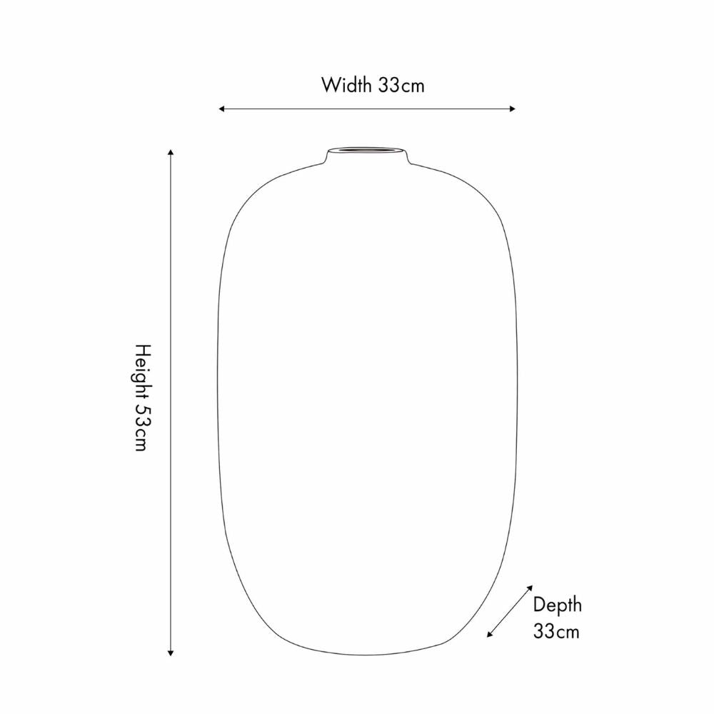 Fibrestone Black Decorative Tall Vase