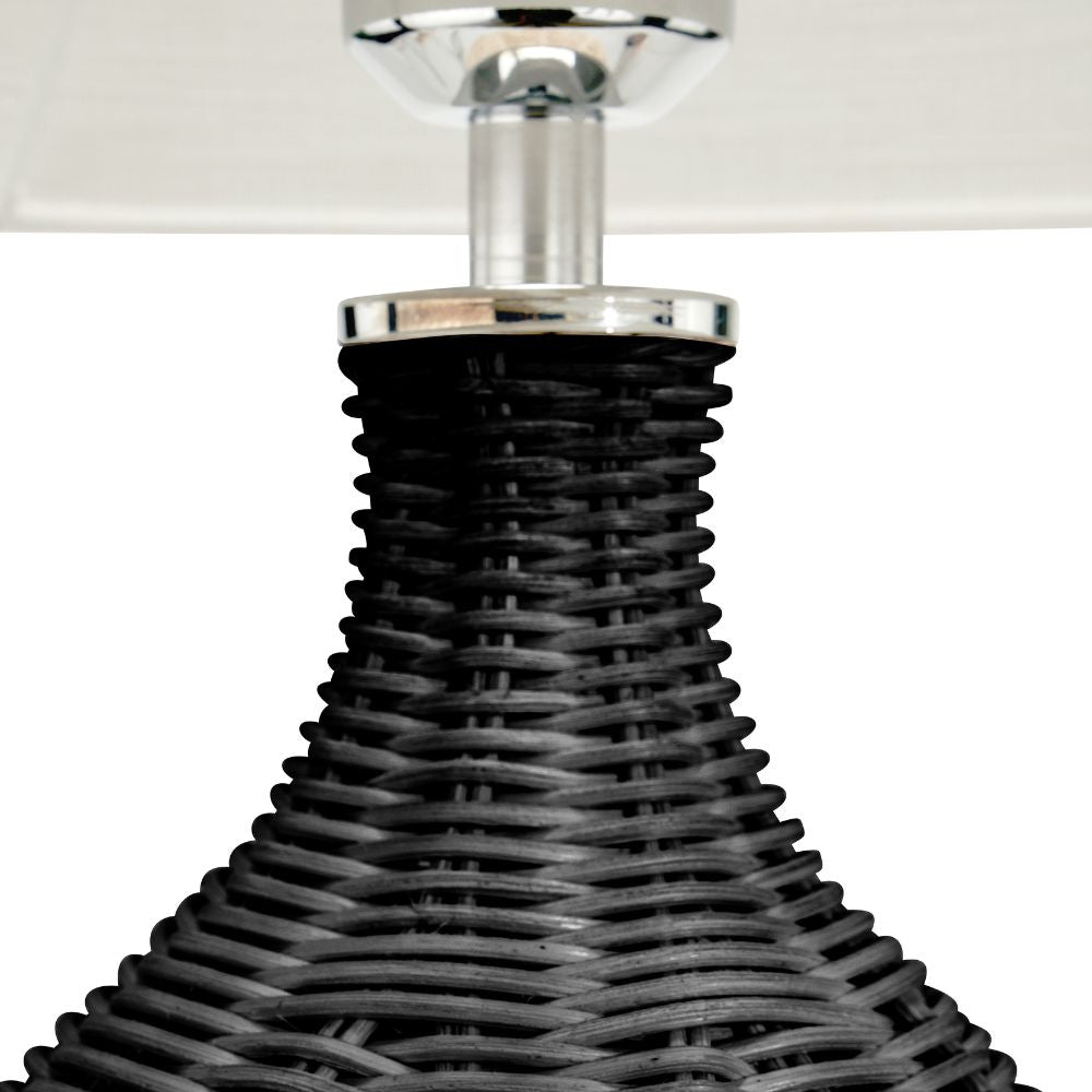 Anika Rattan Bottle Table Lamp