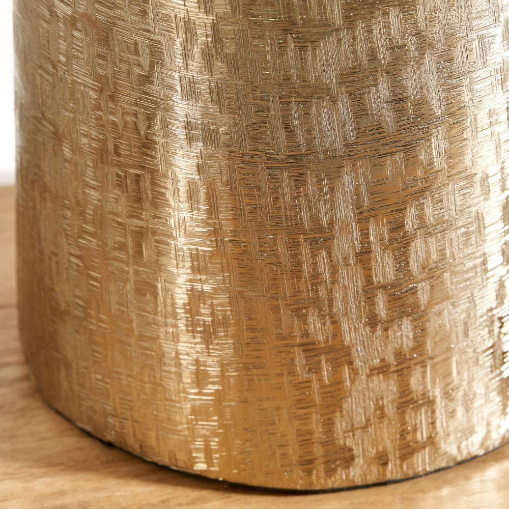 Metal Hammered Tall Vase